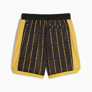 PUMA x PORSCHE Men's Basketball Shorts, PUMA Black-Sport Yellow, extralarge