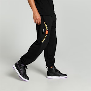 PUMA x HARRDY SANDHU Men's Relaxed Fit Pants, PUMA Black, extralarge-IND