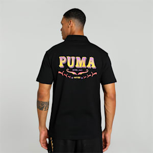 PUMA x HARRDY SANDHU Men's Relaxed Fit Polo, PUMA Black, extralarge-IND