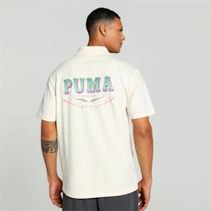 PUMA x HARRDY SANDHU Men's Relaxed Fit Polo, Sugared Almond, extralarge-IND
