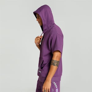 PUMA x HARRDY SANDHU Men's Relaxed Fit Hoodie, Crushed Berry, extralarge-IND