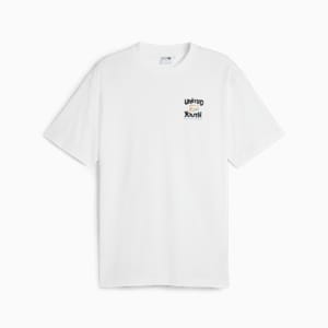 メンズ ダウンタウン グラフィック 半袖 Tシャツ, PUMA White-Clementine, extralarge-JPN