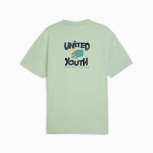 メンズ ダウンタウン グラフィック 半袖 Tシャツ, Pure Green, extralarge-JPN