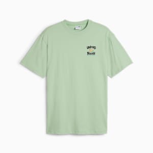 メンズ ダウンタウン グラフィック 半袖 Tシャツ, Pure Green, extralarge-JPN