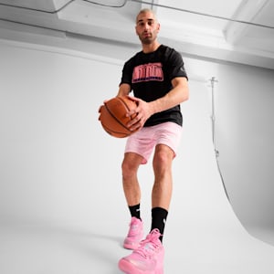 Shorts de básquetbol para hombre PUMA x LAMELO BALL IRIDESCENT, Whisp Of Pink, extralarge