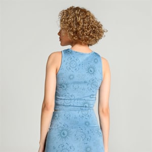 Classics Women's Elevated Slim Fit Sleeveless Top, Zen Blue, extralarge-IND
