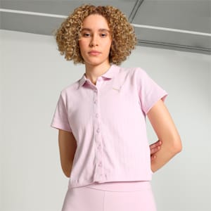 Classics Women's Elevated Shirt, Grape Mist, extralarge-IND