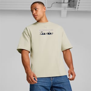ユニセックス ポルシェレガシー ステートメント ロゴ 半袖 Tシャツ, Desert Dust, extralarge-JPN