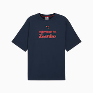 Camiseta para hombre Porsche Legacy Statement Logo, Club Navy, extralarge