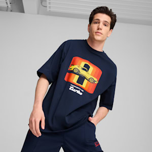 Porsche Legacy 911 Men's Graphic Tee, Club Navy, extralarge