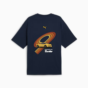 メンズ ポルシェレガシー ターボ グラフィック 半袖 Tシャツ, Club Navy, extralarge-JPN