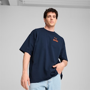 メンズ ポルシェレガシー ターボ グラフィック 半袖 Tシャツ, Club Navy, extralarge-JPN