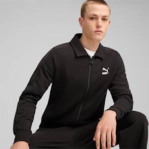 T7 Men's Track Jacket, PUMA Black-PUMA Black, extralarge