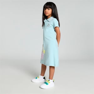 Classics Girl's Graphic Dress, Turquoise Surf, extralarge-IND