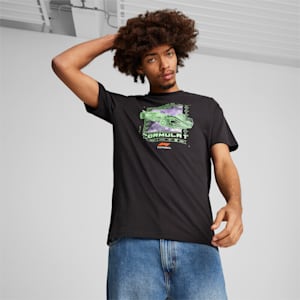 F1® Logo Men's Graphic Tee, PUMA Black, extralarge