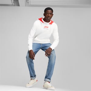 Sudadera estampada con capucha para hombre F1®, PUMA White, extralarge