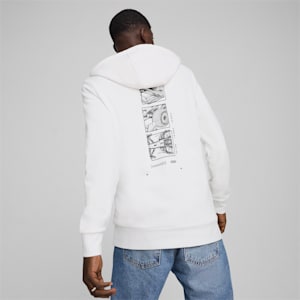 Sudadera estampada con capucha para hombre F1®, PUMA White, extralarge