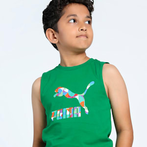 Classics Boy's Graphic Tank, Archive Green, extralarge-IND