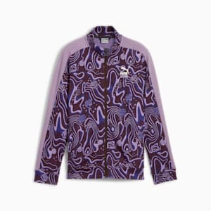 LAVA LAND Big Kids' Track Jacket, Midnight Plum, extralarge