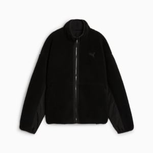 Reversible Women's Sherpa Jacket, PUMA Black, extralarge