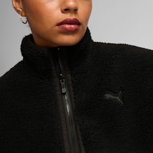 Reversible Women's Sherpa Jacket, PUMA Black, extralarge