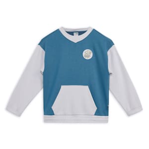 CLASSICS PUMA FC Kid's Relaxed Fit Crew Neck Sweatshirt, Blue Horizon, extralarge-IND