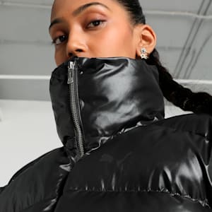 Shiny Puffer Women's Relaxed Fit Jacket, PUMA Black, extralarge-IND