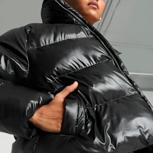 Shiny Puffer Women's Relaxed Fit Jacket, PUMA Black, extralarge-IND