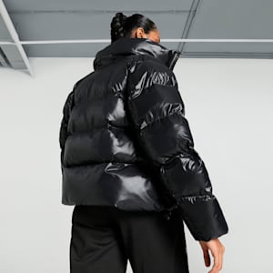 Shiny Puffer Women's Relaxed Fit Jacket, PUMA Black, extralarge-IND