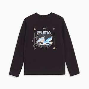 ユニセックス PUMA x SORAYAMA グラフィック 長袖 Tシャツ, PUMA Black, extralarge-JPN
