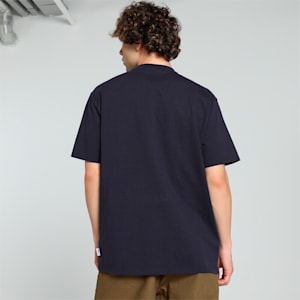 MMQ Graphic Men's Relaxed Fit Tee, New Navy, extralarge-IND