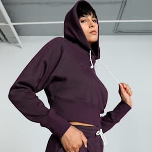 CLASSICS Women's Relaxed Fit Hoodie, Midnight Plum, extralarge-IND
