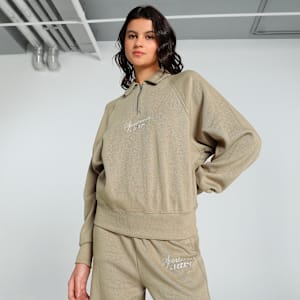 CLASSICS Half Zip Women's Relaxed Fit Polo Sweatshirt, Oak Branch, extralarge-IND