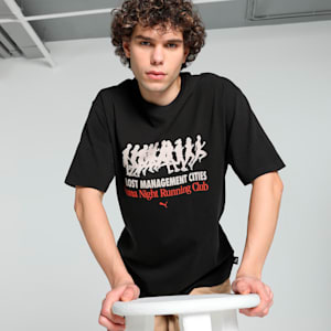 PUMA x LMC Graphic Men's Relaxed Fit Tee, PUMA Black, extralarge-IND