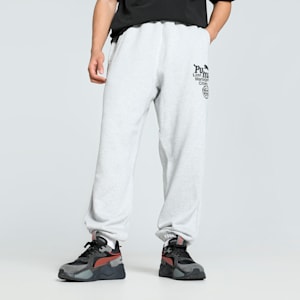 PUMA x LMC Men's Relaxed Fit Sweat Pants, Light Gray Heather, extralarge-IND