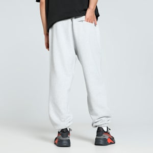 PUMA x LMC Men's Relaxed Fit Sweat Pants, Light Gray Heather, extralarge-IND