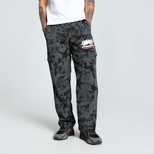 PUMA x LMC All-over Print Men's Relaxed Fit Pants, Shadow Gray, extralarge-IND