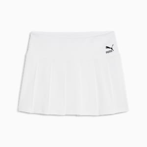 CLASSICS Pleated Mini Skirt Women, PUMA White, extralarge