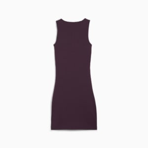 CLASSICS Women's Ribbed Dress, Midnight Plum, extralarge