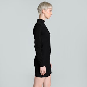 CLASSICS Women's Slim Fit Ribbed Dress, PUMA Black, extralarge-IND