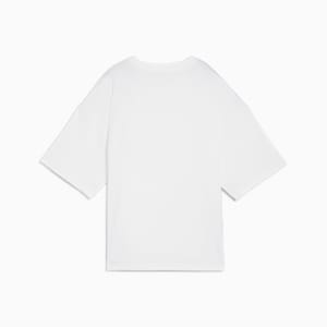 DARE TO Women's Oversized Cut-Out Tee, PUMA White, extralarge