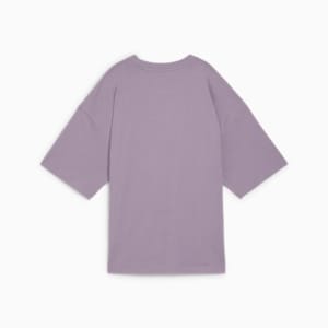 DARE TO Women's Oversized Cut-Out Tee, Pale Plum, extralarge