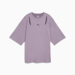 Remera oversize con recortes DARE TO para mujer, Pale Plum, extralarge