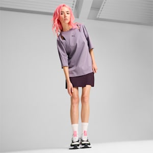 Remera oversize con recortes DARE TO para mujer, Pale Plum, extralarge
