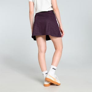 DARE TO Raised Texture Women's Skirt, Midnight Plum-AOP, extralarge-IND