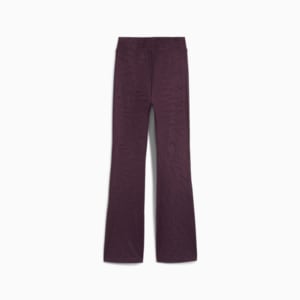 DARE TO Women's Textured Leggings, Midnight Plum-AOP, extralarge