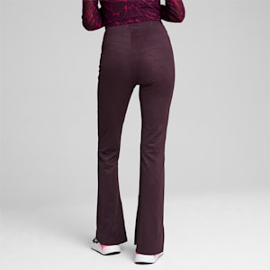 DARE TO Women's Textured Leggings, Midnight Plum-AOP, extralarge