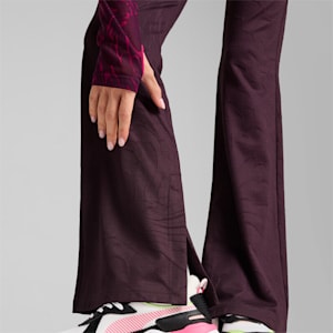 DARE TO Women's Textured Leggings, Midnight Plum-AOP, extralarge