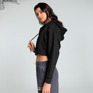 THE FAST RACE Women's Relaxed Fit Hoodie, PUMA Black, extralarge-IND