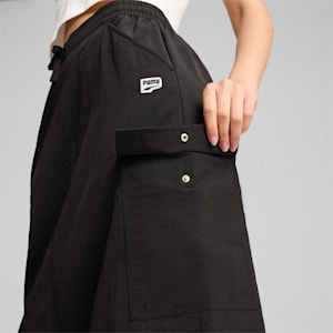DOWNTOWN Women's Cargo Midi Skirt, PUMA Black, extralarge